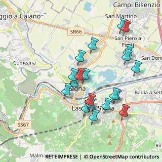 Mappa Via Fratelli Cervi, 50058 Signa FI, Italia (1.888)