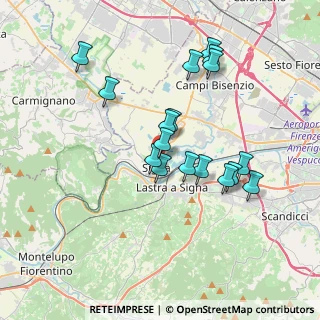 Mappa Via Fratelli Cervi, 50058 Signa FI, Italia (3.42353)