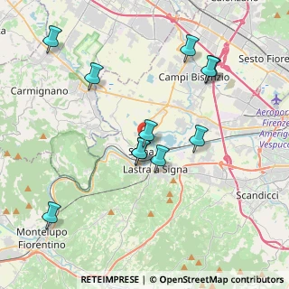 Mappa Via Fratelli Cervi, 50058 Signa FI, Italia (4.07636)