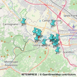 Mappa Via Fratelli Cervi, 50058 Signa FI, Italia (2.89357)