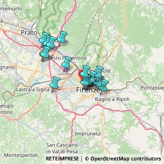 Mappa Via Ponte all'Asse, 50100 Firenze FI, Italia (5.37824)