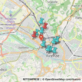 Mappa Via Ponte all'Asse, 50100 Firenze FI, Italia (1.29667)