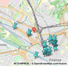 Mappa Via Ponte all'Asse, 50100 Firenze FI, Italia (1.2685)