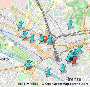 Mappa Via Ponte all'Asse, 50100 Firenze FI, Italia (1.2305)