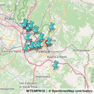 Mappa Viale dei Mille, 50135 Firenze FI, Italia (7.31)