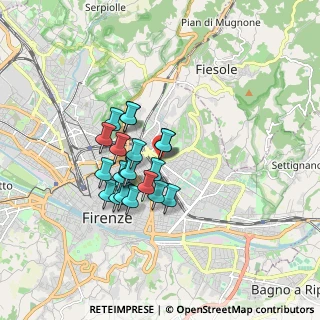 Mappa Viale dei Mille, 50135 Firenze FI, Italia (1.3215)