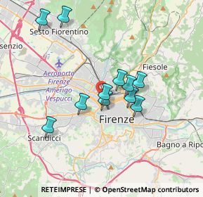 Mappa Via Alfredo Catalani, 50144 Firenze FI, Italia (3.07182)