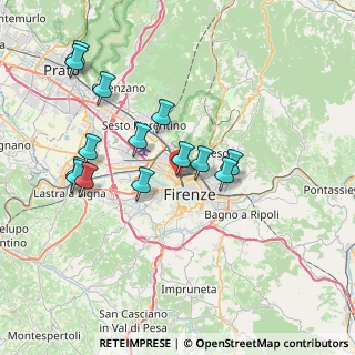 Mappa Via Alfredo Catalani, 50144 Firenze FI, Italia (7.54071)