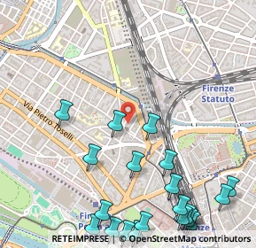 Mappa Via S. Iacopino, 50144 Firenze FI, Italia (0.7635)