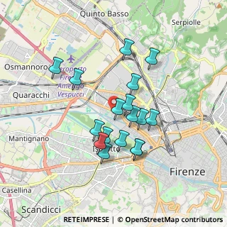 Mappa Via Mario Castelnuovo Tedesco, 50127 Firenze FI, Italia (1.53824)