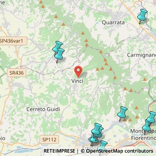 Mappa Via Montalbano, 50059 Vinci FI, Italia (7.43818)