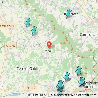 Mappa Via Montalbano, 50059 Vinci FI, Italia (7.21154)