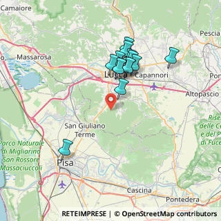 Mappa Strada Comunale di Caselli, 55012 Capannori LU, Italia (6.66286)
