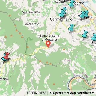 Mappa Via Montalbano, 59015 Capraia e limite FI, Italia (3.864)