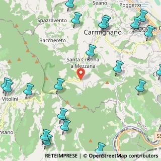 Mappa Via Montalbano, 59015 Capraia e limite FI, Italia (3.373)