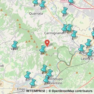 Mappa Via Montalbano, 59015 Capraia e limite FI, Italia (6.721)