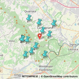 Mappa Via Montalbano, 59015 Capraia e limite FI, Italia (3.57667)