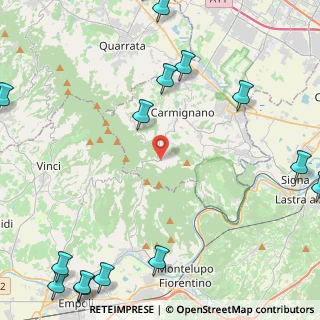 Mappa Via Montalbano, 59015 Capraia e limite FI, Italia (7.3425)