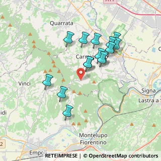 Mappa Via Montalbano, 59015 Capraia e limite FI, Italia (3.416)