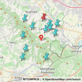Mappa Via Montalbano, 59015 Capraia e limite FI, Italia (3.88)