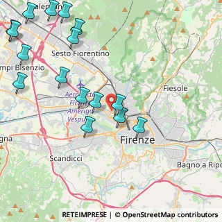 Mappa Via F. Balducci Pegolotti, 50127 Firenze FI, Italia (5.62813)