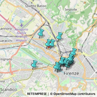 Mappa Via F. Balducci Pegolotti, 50127 Firenze FI, Italia (1.9655)