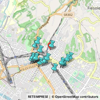 Mappa Via del Ponte alle Riffe, 50133 Firenze FI, Italia (0.8225)
