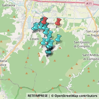 Mappa Via Vecchia di Vorno, 55012 Capannori LU, Italia (1.30571)