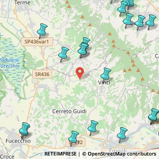 Mappa Via di S. Pantaleo, 50059 Vinci FI, Italia (6.9855)
