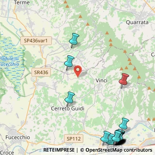 Mappa Via di S. Pantaleo, 50059 Vinci FI, Italia (7.7425)