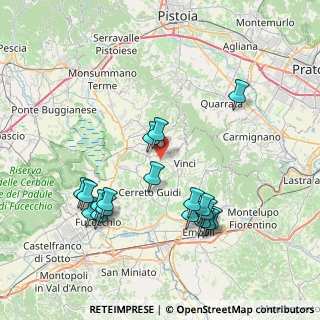Mappa Via di S. Pantaleo, 50059 Vinci FI, Italia (8.315)