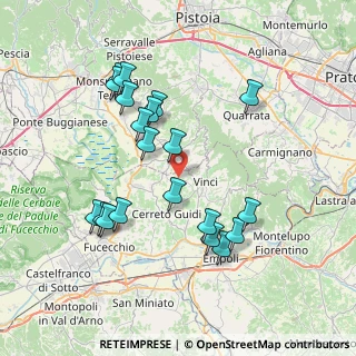 Mappa Via di S. Pantaleo, 50059 Vinci FI, Italia (7.722)