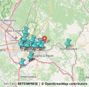 Mappa Via della Pastorella, 50135 Firenze FI, Italia (6.81125)