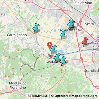 Mappa Via Massimiliano Kolbe, 50058 Signa FI, Italia (3.76727)
