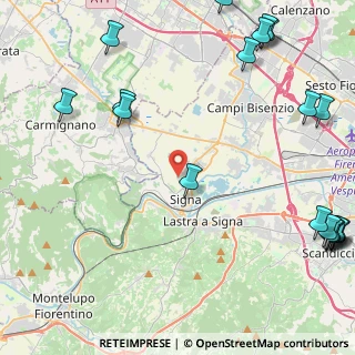 Mappa Via Massimiliano Kolbe, 50058 Signa FI, Italia (6.962)
