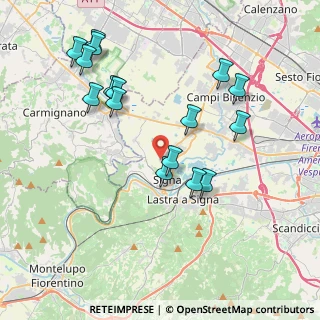 Mappa Via Massimiliano Kolbe, 50058 Signa FI, Italia (4.23375)