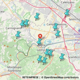 Mappa Via Massimiliano Kolbe, 50058 Signa FI, Italia (4.66308)