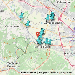 Mappa Via Massimiliano Kolbe, 50058 Signa FI, Italia (3.12769)