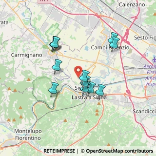 Mappa Via Massimiliano Kolbe, 50058 Signa FI, Italia (3.25)