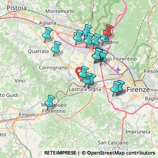 Mappa Via Massimiliano Kolbe, 50058 Signa FI, Italia (6.94737)