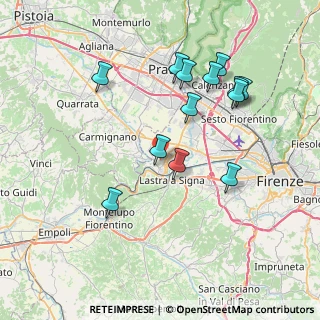 Mappa Via Massimiliano Kolbe, 50058 Signa FI, Italia (7.77769)