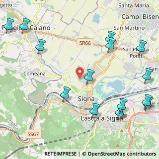 Mappa Via Massimiliano Kolbe, 50058 Signa FI, Italia (2.988)