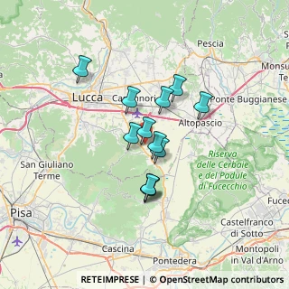 Mappa Via per, 55012 Capannori LU, Italia (5.11667)