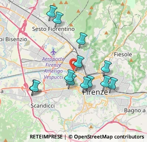 Mappa Via de' Tacchinardi, 50127 Firenze FI, Italia (3.48308)