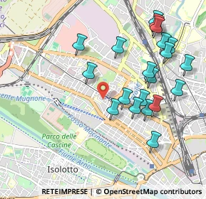 Mappa Via de' Tacchinardi, 50127 Firenze FI, Italia (1.0735)