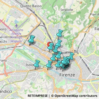 Mappa Via Ignazio Danti, 50127 Firenze FI, Italia (1.703)