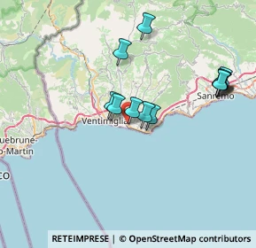 Mappa Via S.Vincenzo, 18019 Vallecrosia IM, Italia (7.06667)