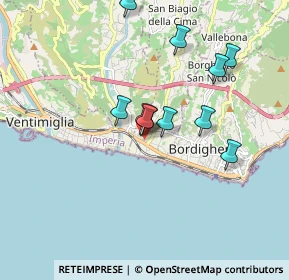 Mappa Via S.Vincenzo, 18019 Vallecrosia IM, Italia (1.52364)