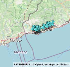 Mappa Via Aldo Moro, 18019 Vallecrosia IM, Italia (5.10538)