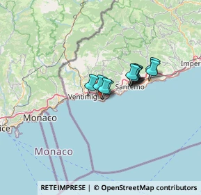 Mappa Via del Fabbro, 18012 Bordighera IM, Italia (8.4125)